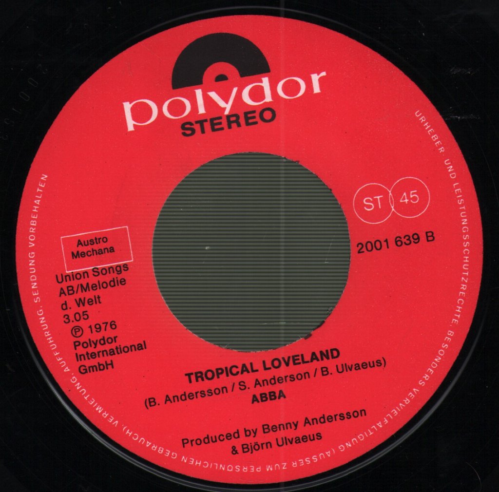 ABBA - Fernando · Tropical Loveland - 7 Inch