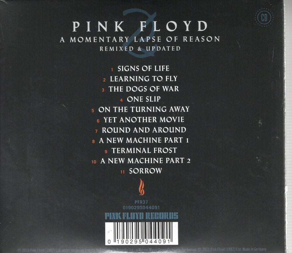 Pink Floyd - A Momentary Lapse Of Reason (Remixed and Updated) - Cd