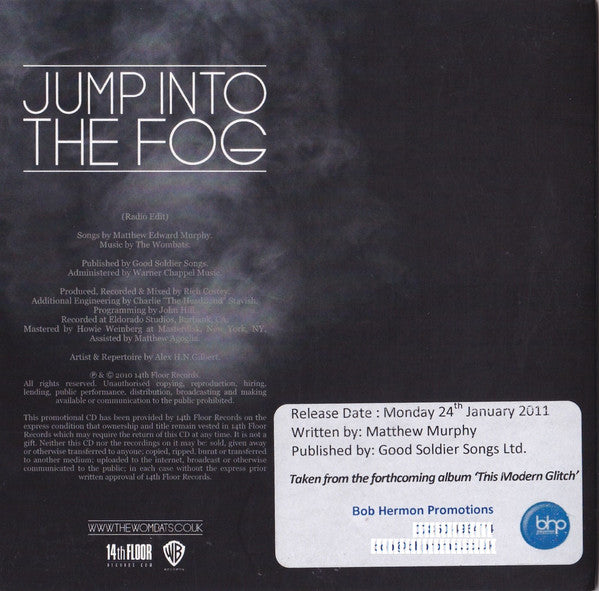 Wombats (Indie Group) - Jump Into The Fog - Cdr