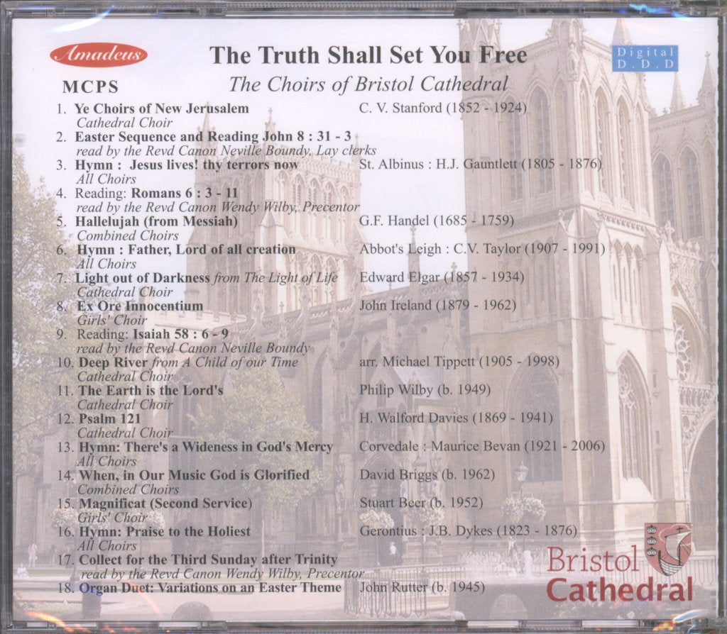 Choirs Of Bristol Cathedral - Truth Shall Set You Free - Cd