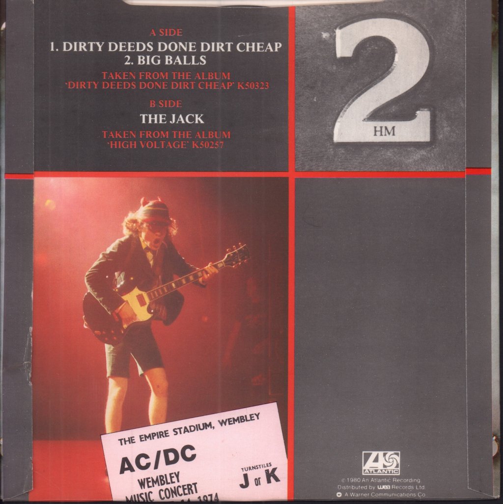 AC/DC - Dirty Deeds Done Dirt Cheap - 7 Inch