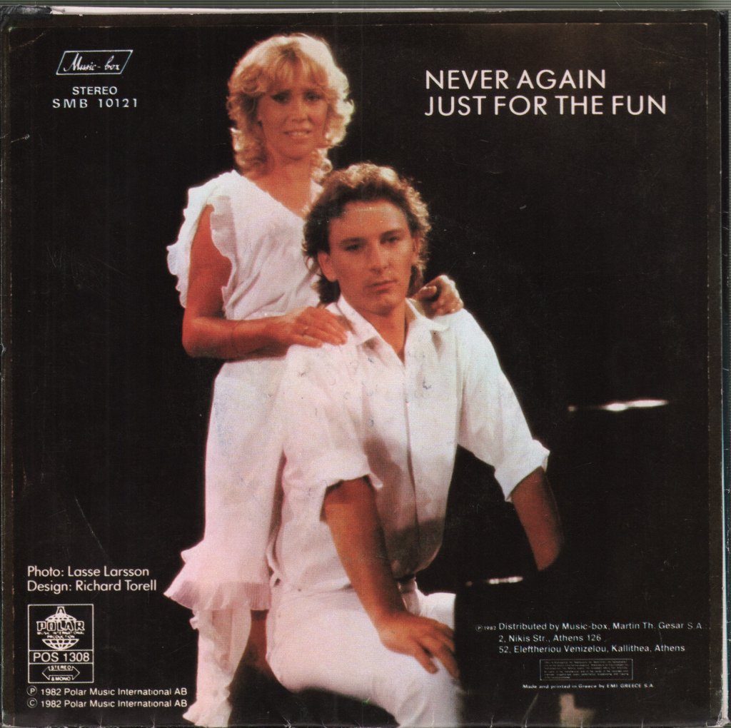 Tomas Ledin And Agnetha Faltskog - Never Again - 7 Inch