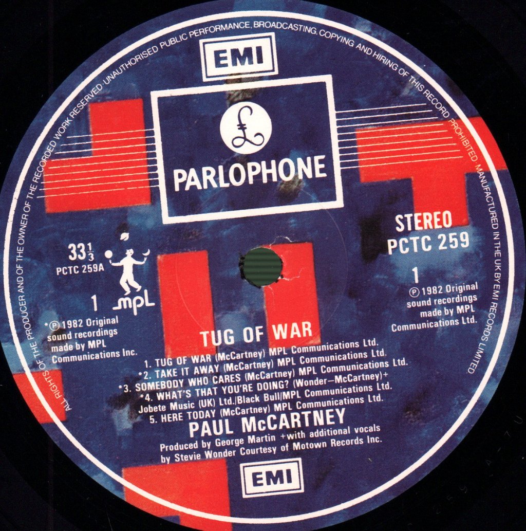 Paul McCartney - Tug Of War - Lp