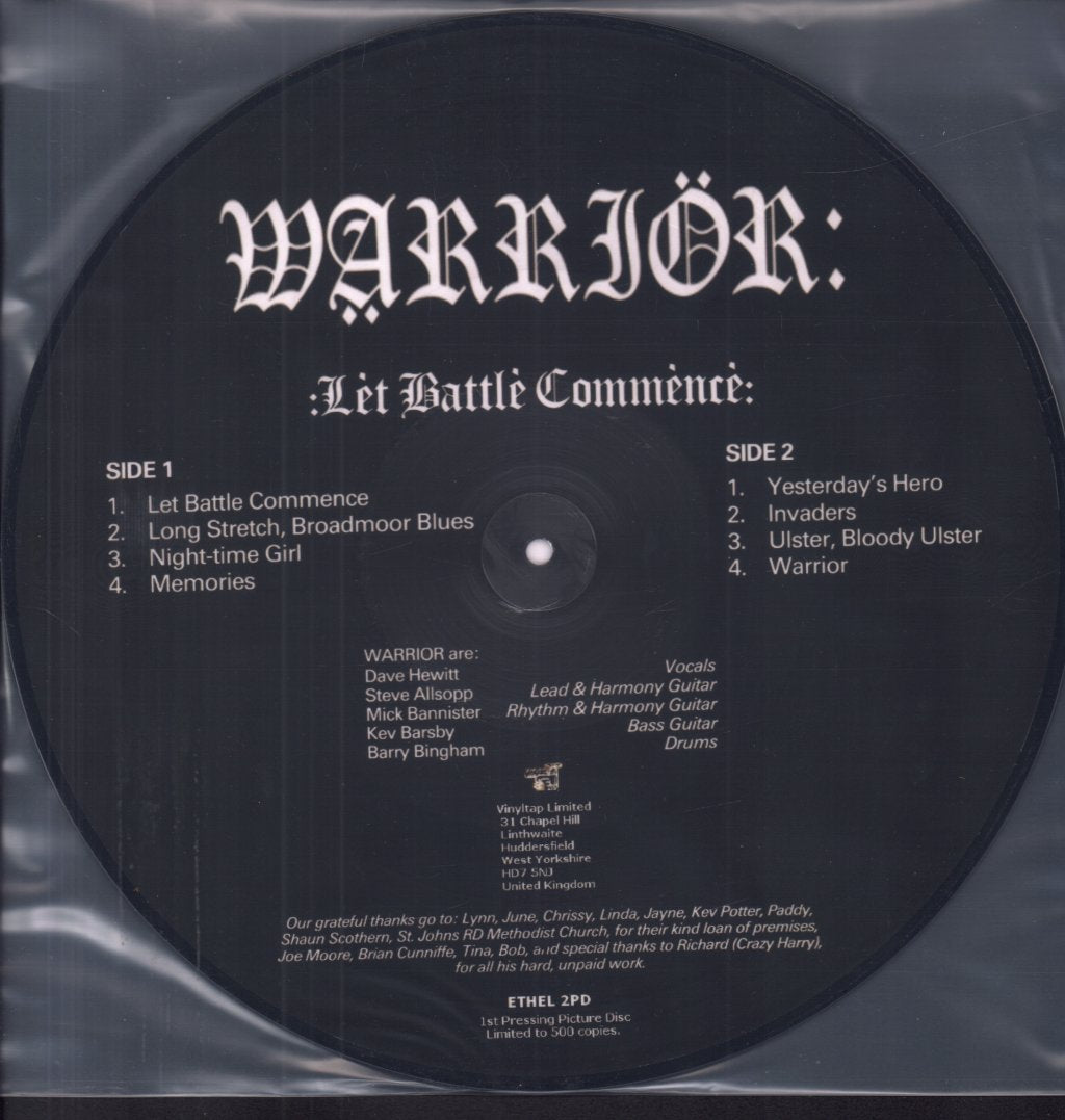 Warrior (Chesterfield Nwobhm Group) - Let Battle Commence - Lp