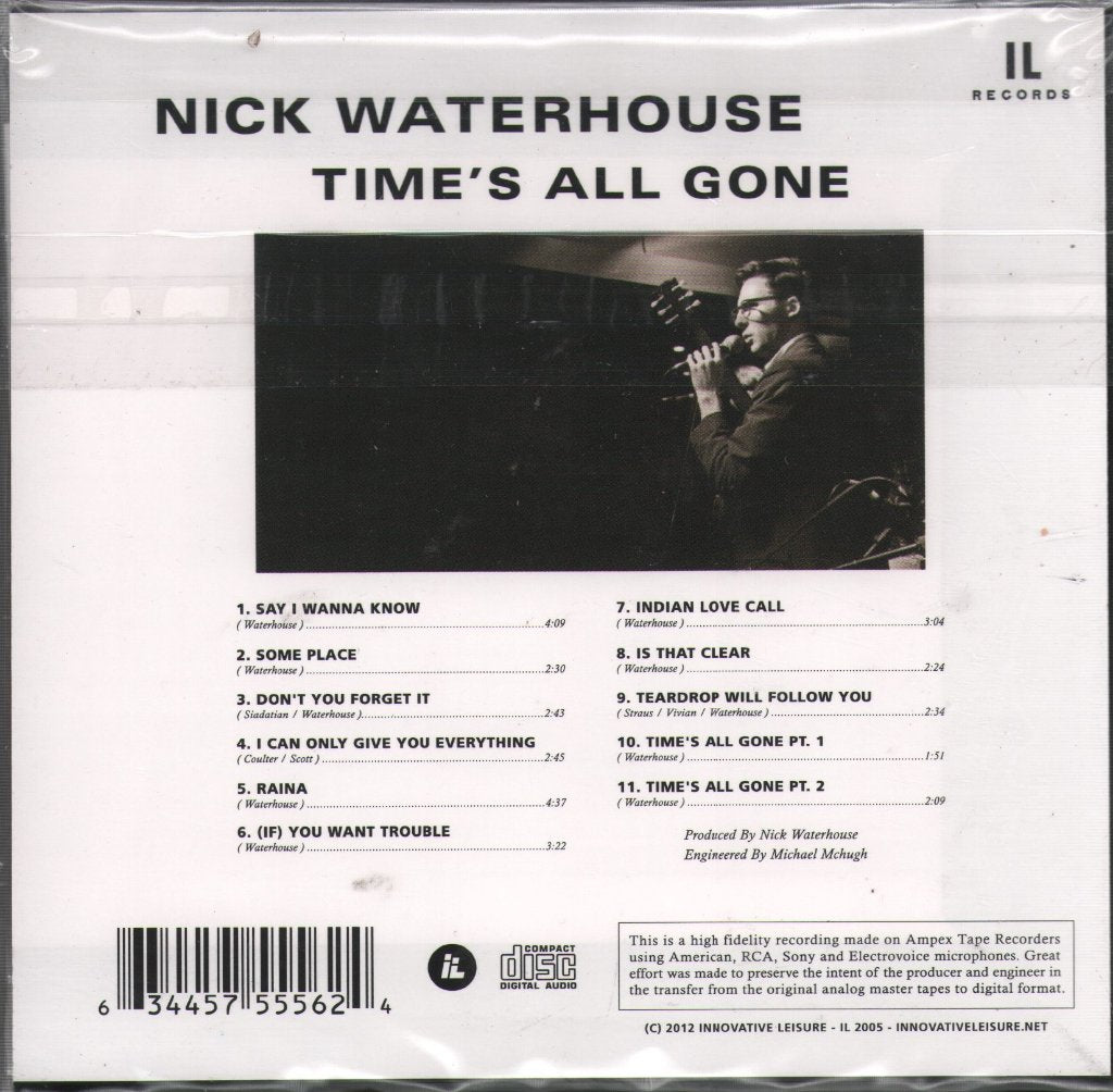 Nick Waterhouse - Time's All Gone - Cdr