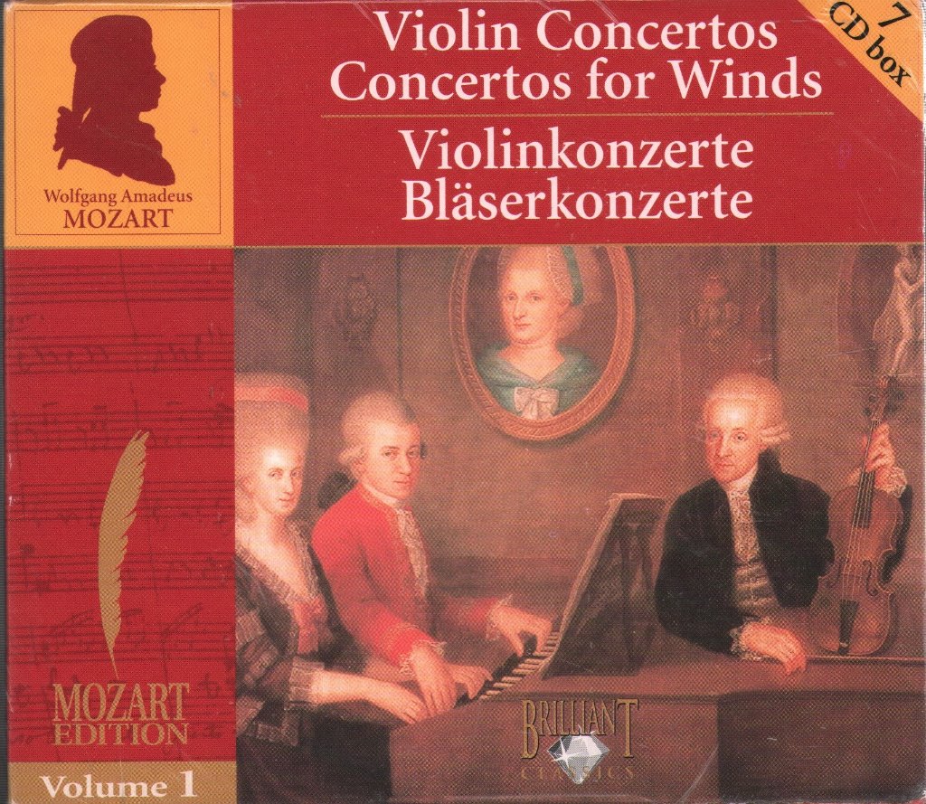 Wolfgang Amadeus Mozart - Violin Concertos / Concertos For Winds - Cd Box Set