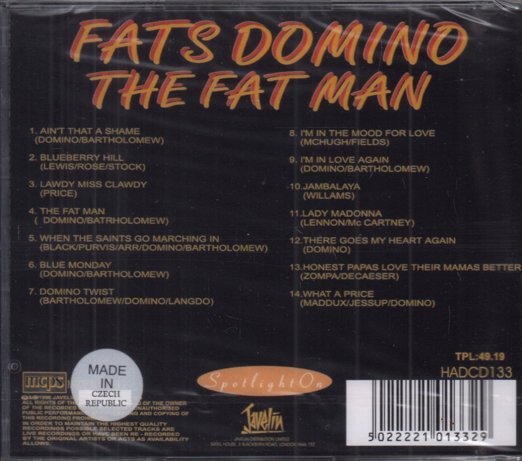 Fats Domino - Fat Man - Cd