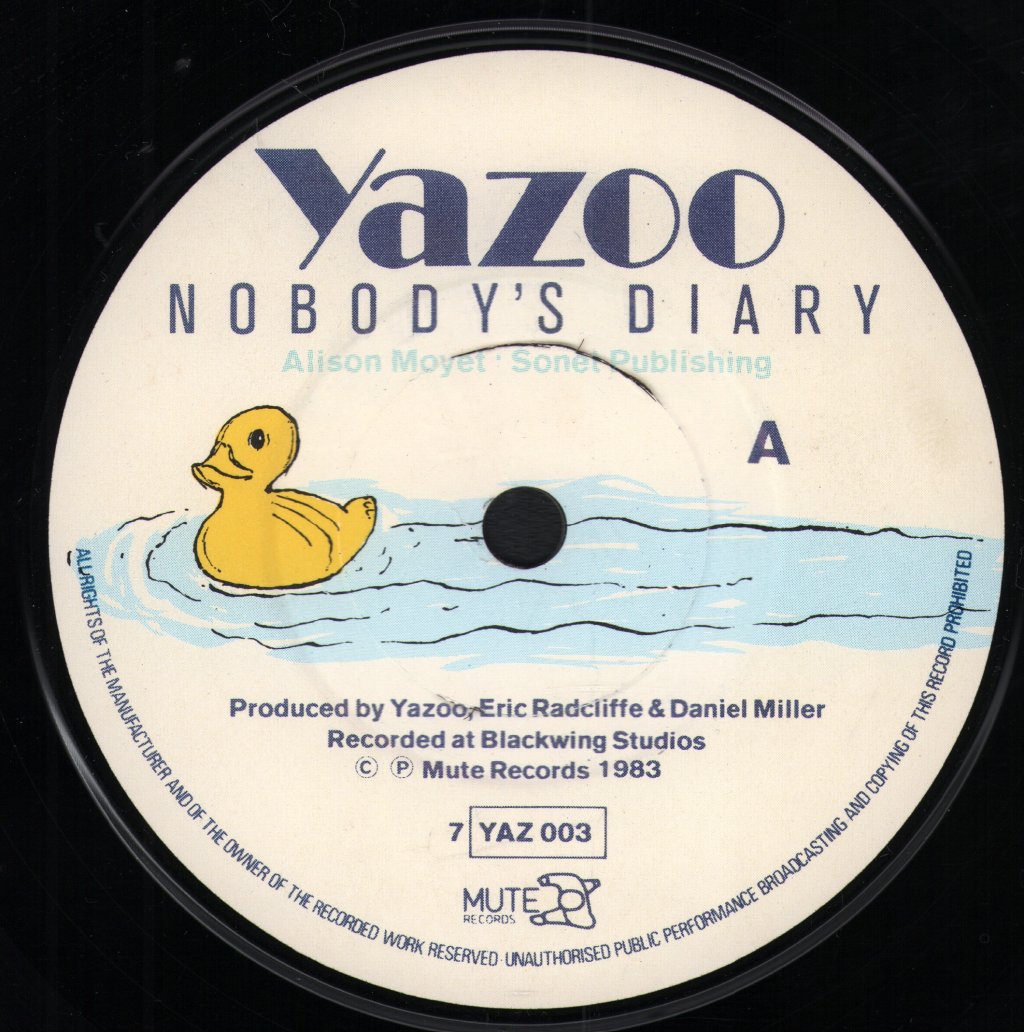 Yazoo - Nobody's Diary - 7 Inch