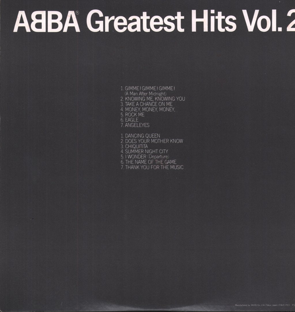 ABBA - Greatest Hits Vol. 2 - Lp