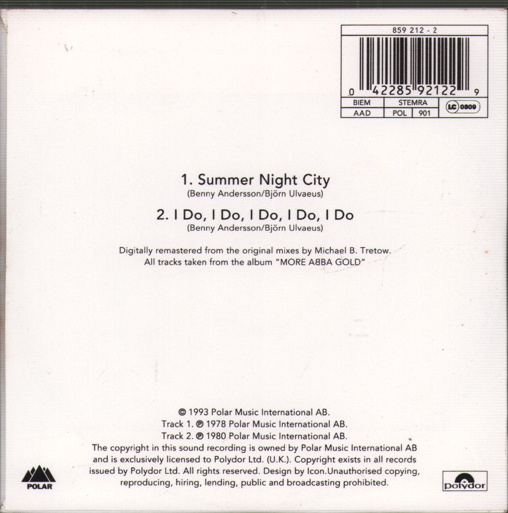 ABBA - Summer Night City - Cd