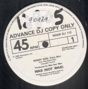 Was Not Was - Robot Girl - 12 Inch