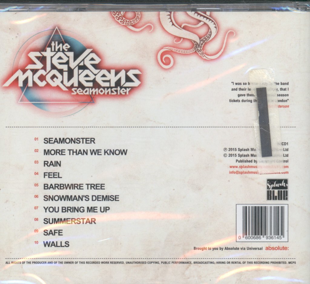 Steve McQueens - Seamonster - Cd