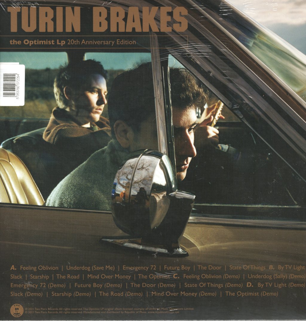 Turin Brakes - Optimist LP (20th Anniversary Edition) - Double Cd