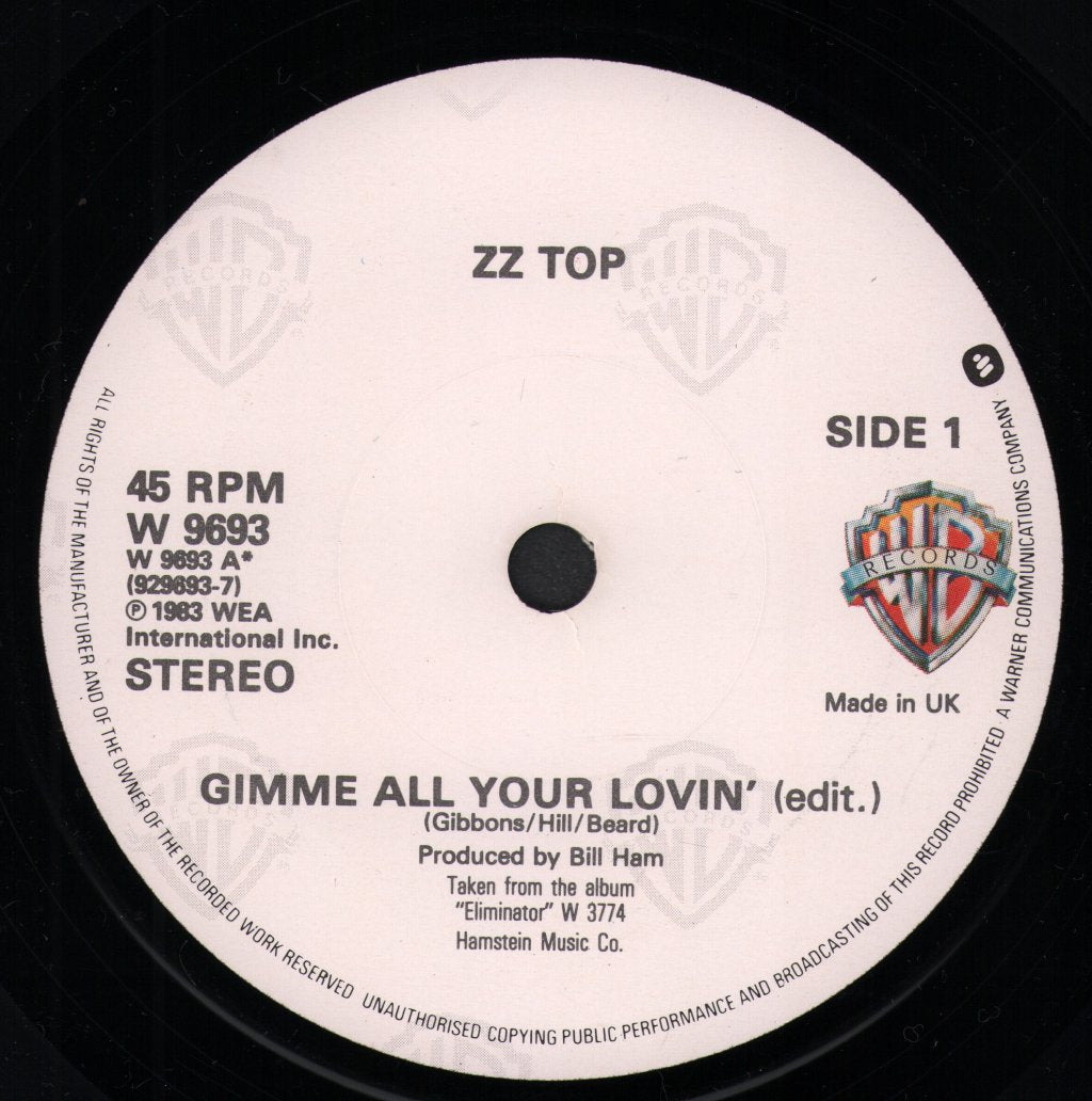 ZZ Top - Gimme All Your Lovin - 7 Inch