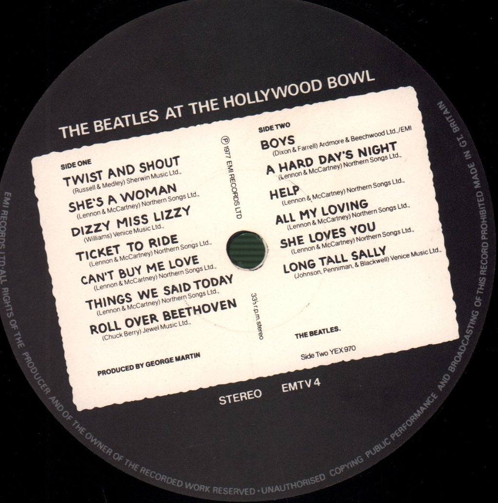 Beatles - At The Hollywood Bowl - Lp