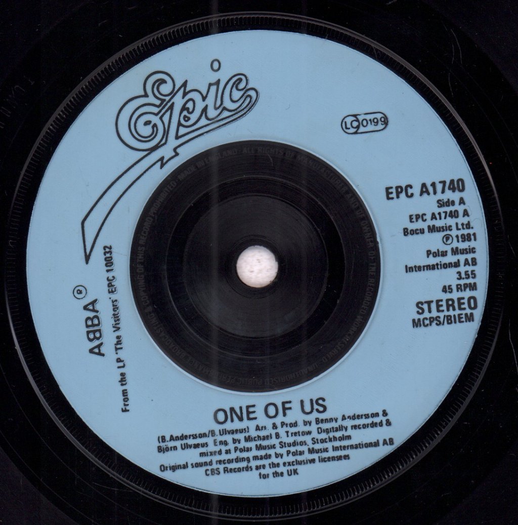 ABBA - One Of Us - 7 Inch