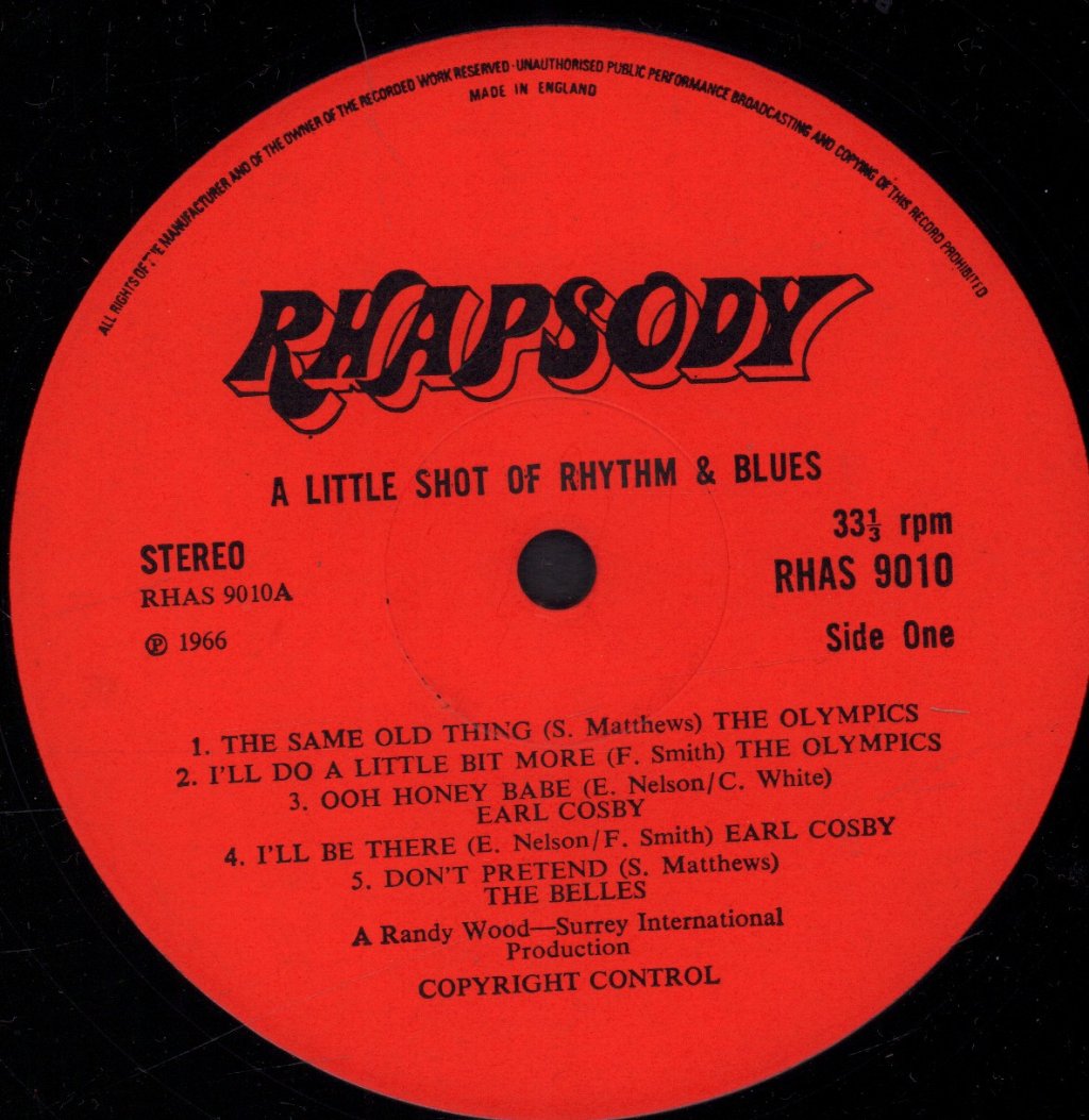 Various Artists - A Little Shot Of Rhythm & Blues - Lp