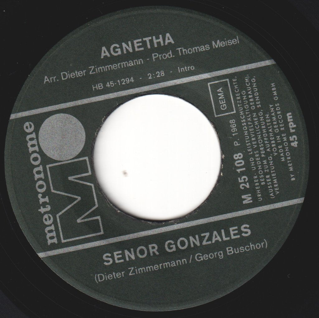 Agnetha Fältskog - Señor Gonzales - 7 Inch