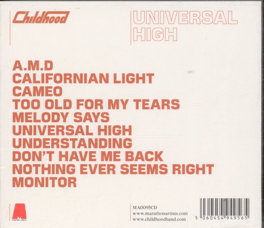 Childhood - Universal High - Cd