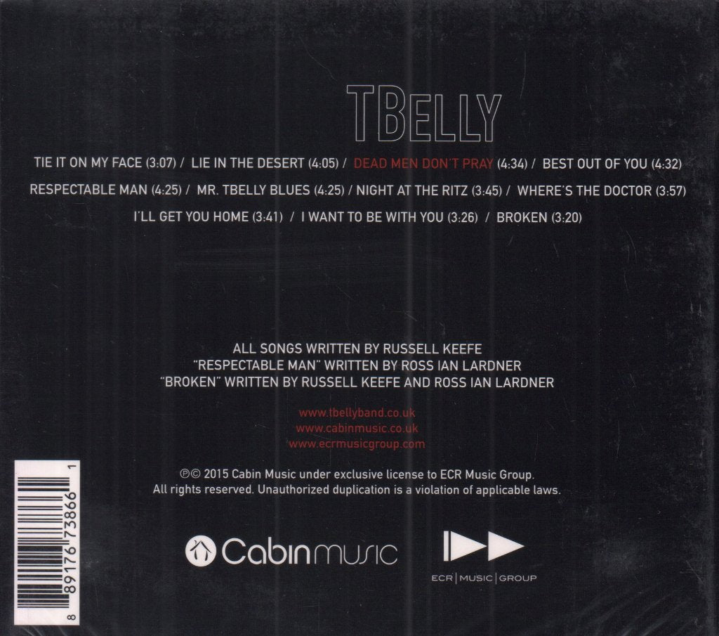 tbelly - dead men don't pray - Cd