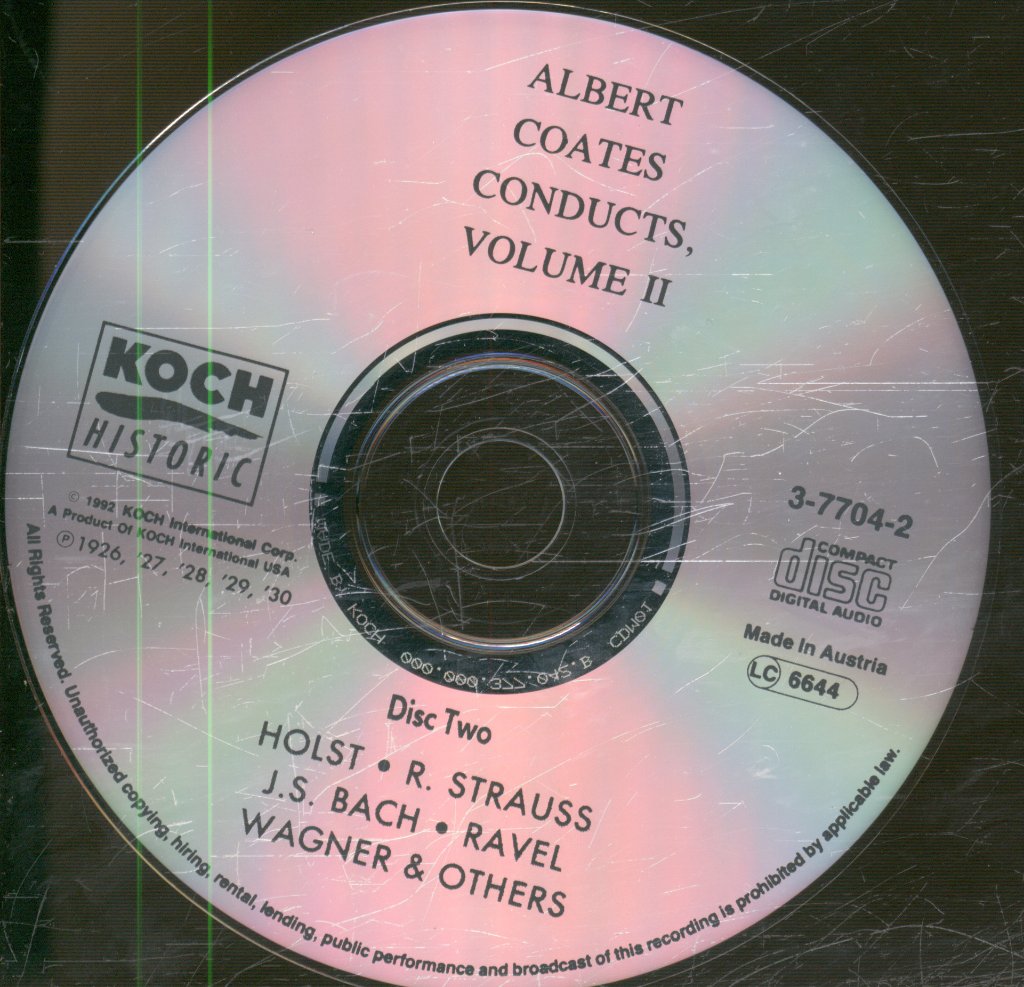 Albert Coates, The London Symphony Orchestra - Albert Coates Conducts - Vol. 2 - Holst, R. Strauss, J.S. Bach, Ravel, Wagner & Others - Double Cd