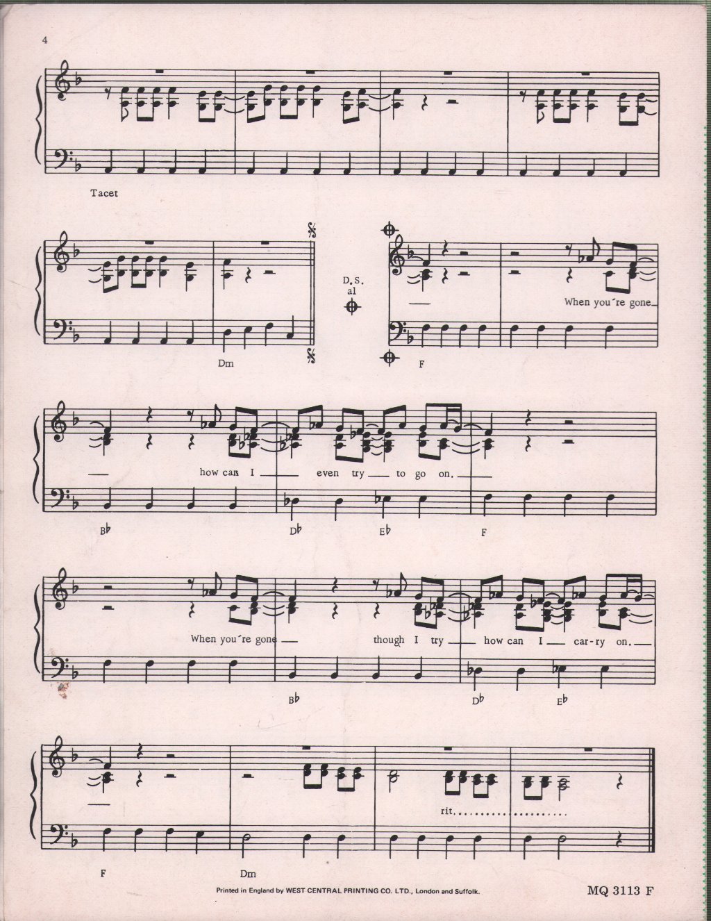 ABBA - S.O.S. - Sheet Music