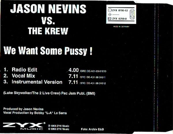 Jason Nevins - We Want Some Pussy - Cd