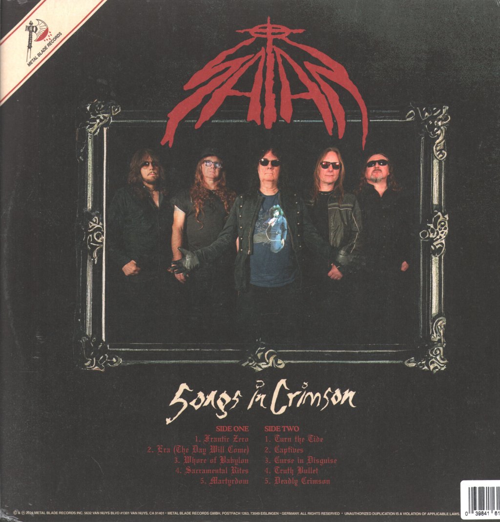 Satan - Songs In Crimson - Lp