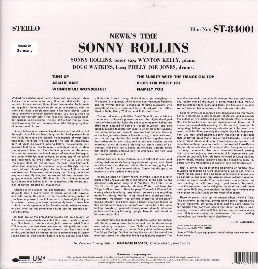 Sonny Rollins - Newk's Time - Lp