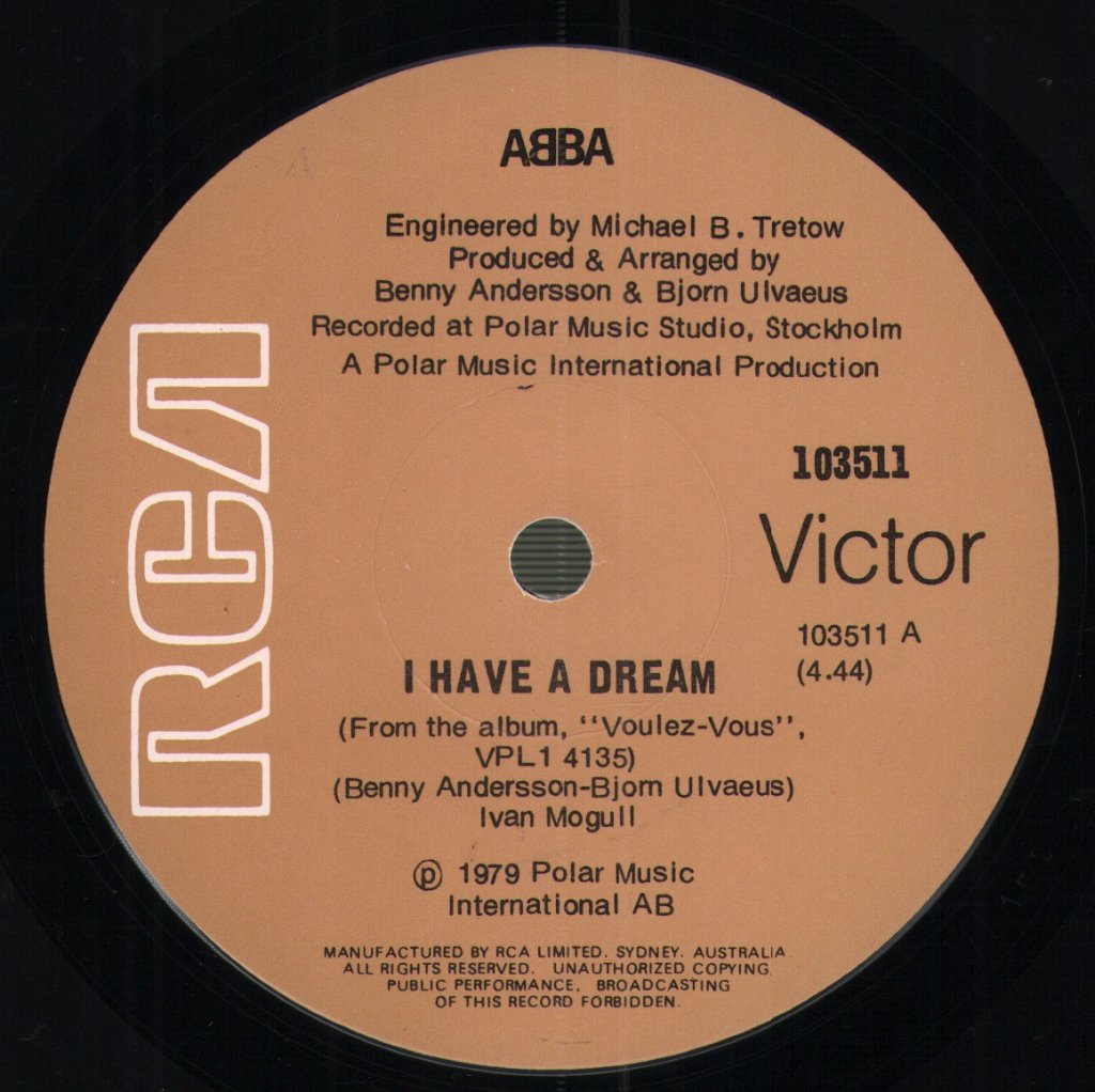 ABBA - I Have A Dream - 7 Inch