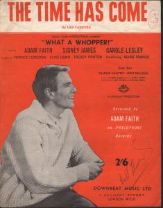 Adam Faith - Time Has Come - Sheet Music