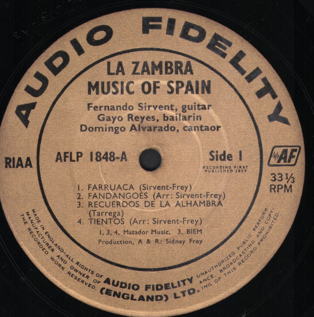 Fernando Sirvent - La Zamba - Lp