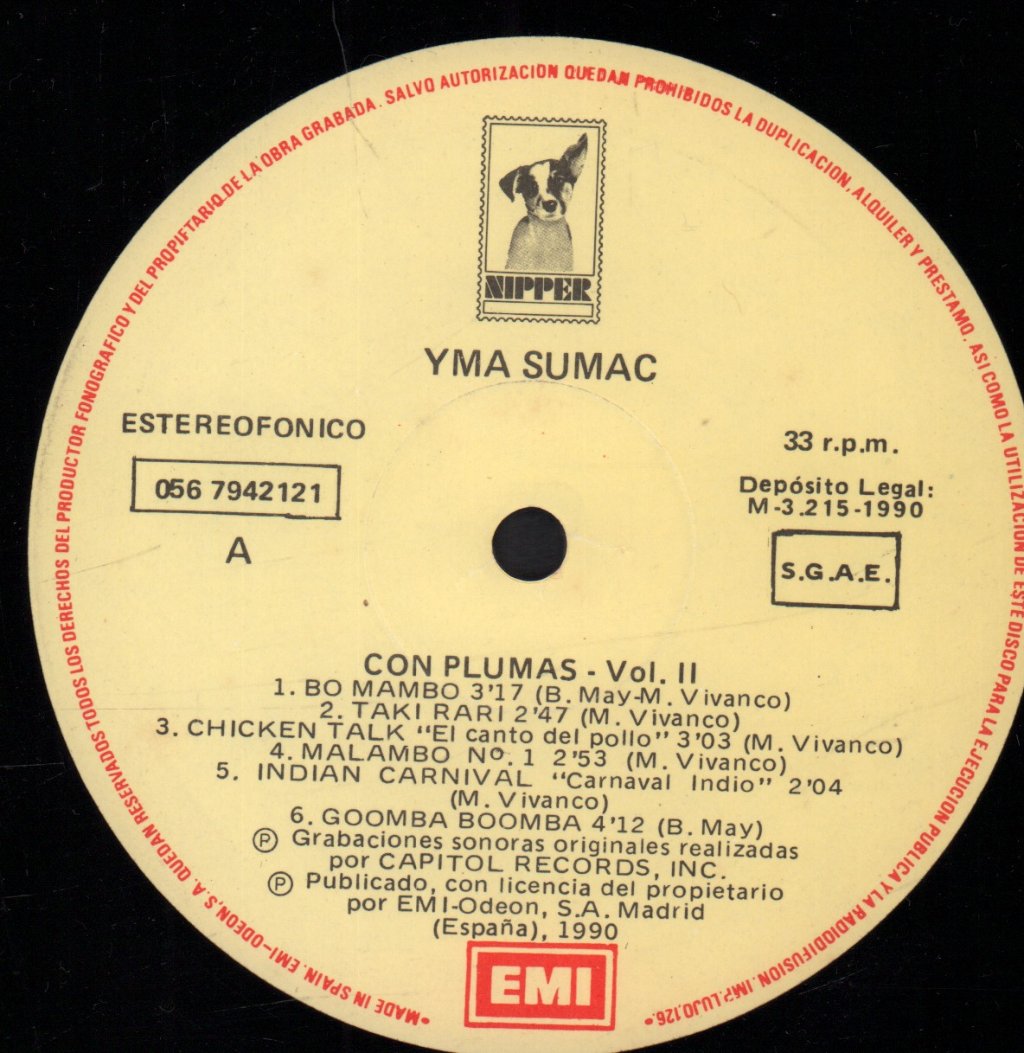 Yma Sumac - Con Plumas - Lp