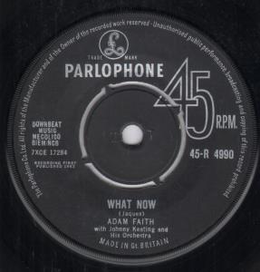 Adam Faith - What Now - 7 Inch