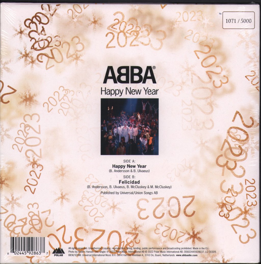 ABBA - Happy New Year - 7 Inch