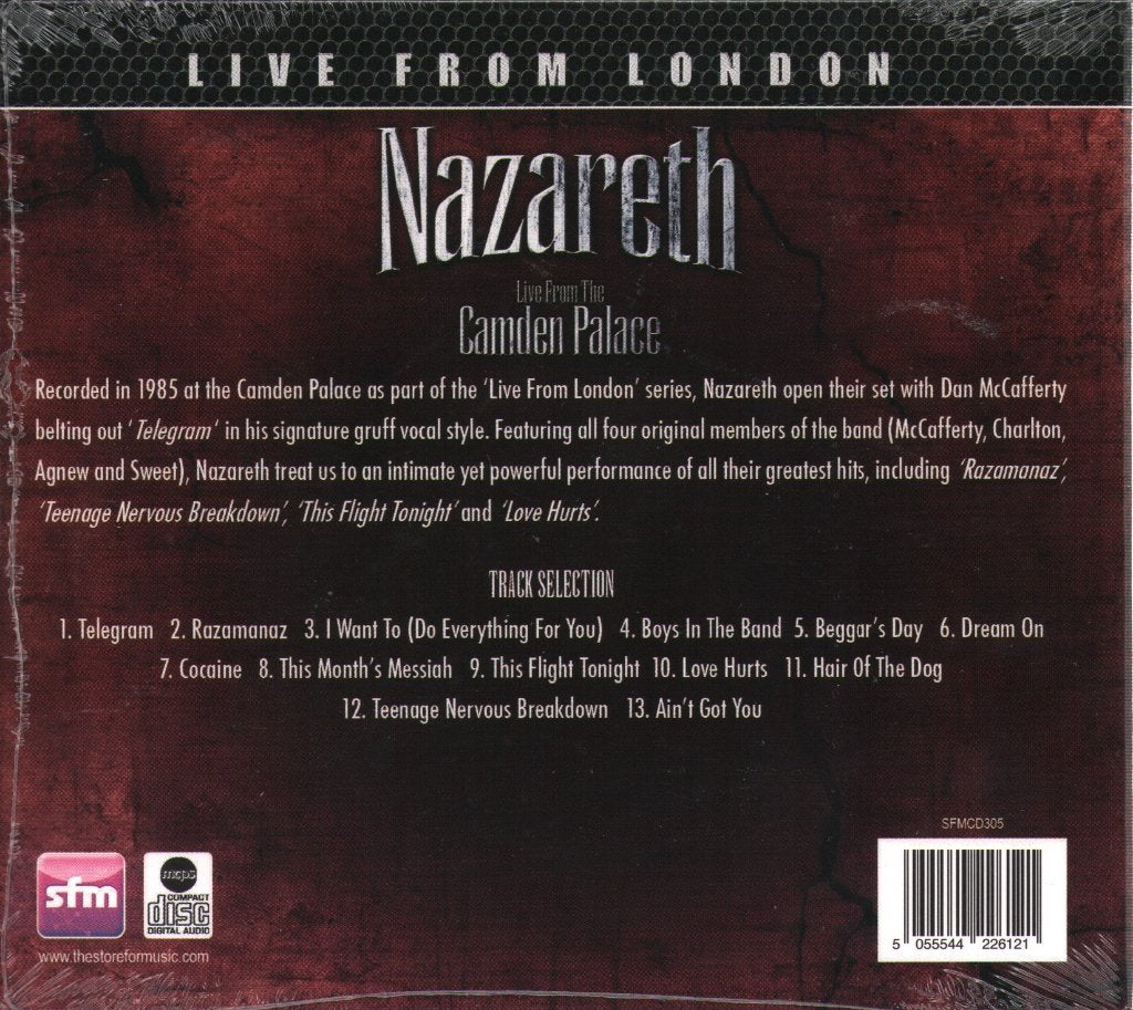 Nazareth - Live From London - Cd