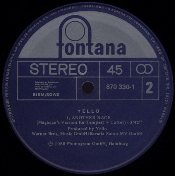 Yello - Race - 12 Inch