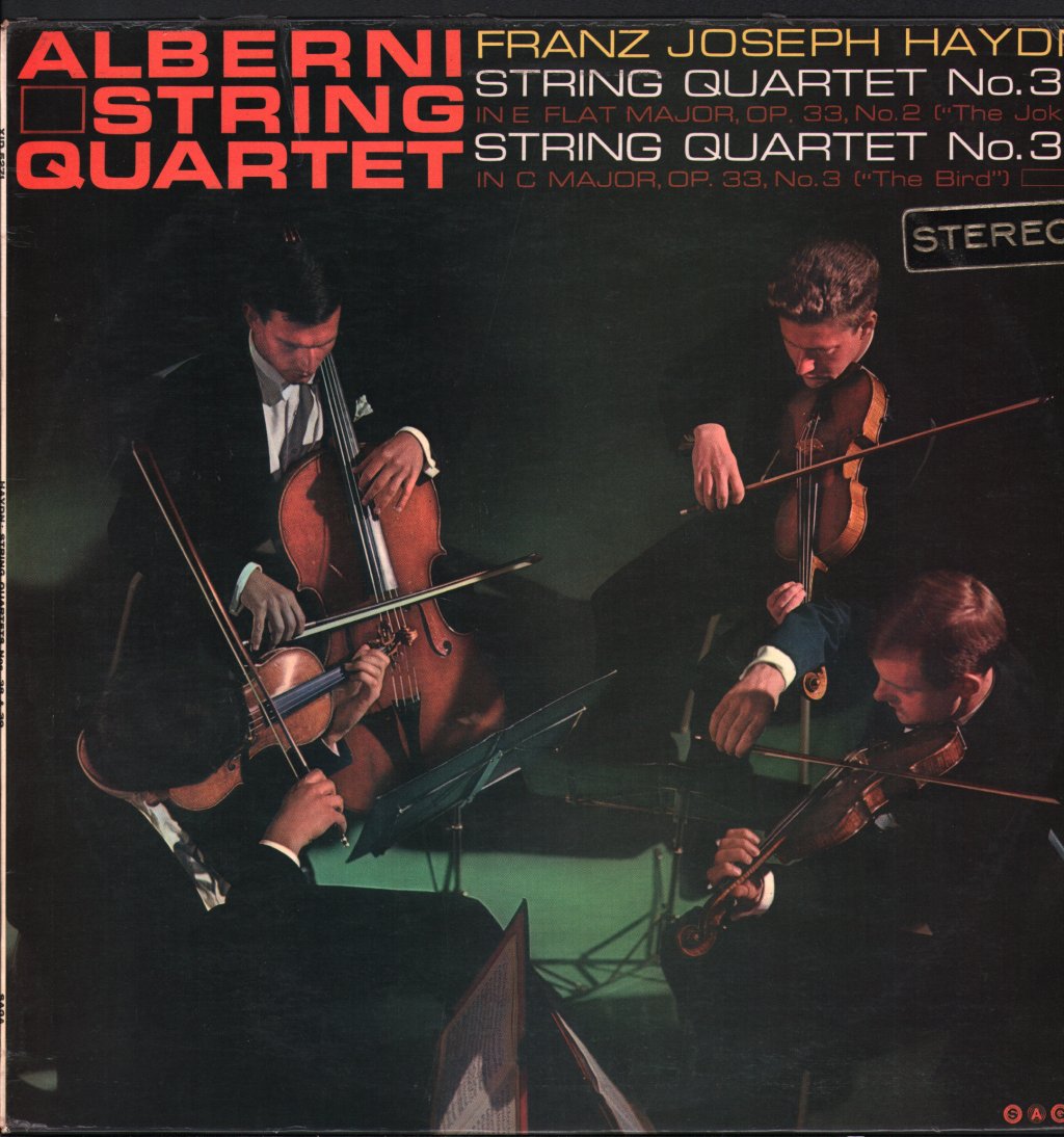 Alberni Quartet - Franz Joseph Haydn - String Quartet No. 38 "The Joke" / String Quartet No. 39 "The Bird" - Lp