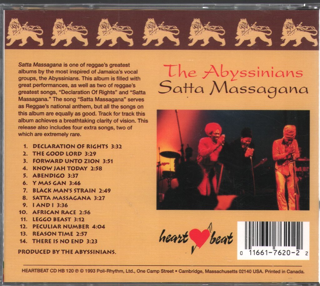 Abyssinians - Satta Massagana - Cd