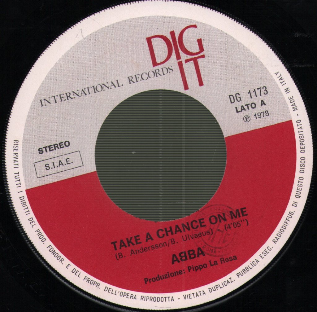 ABBA - Take A Chance On Me / I'm A Marionette - 7 Inch