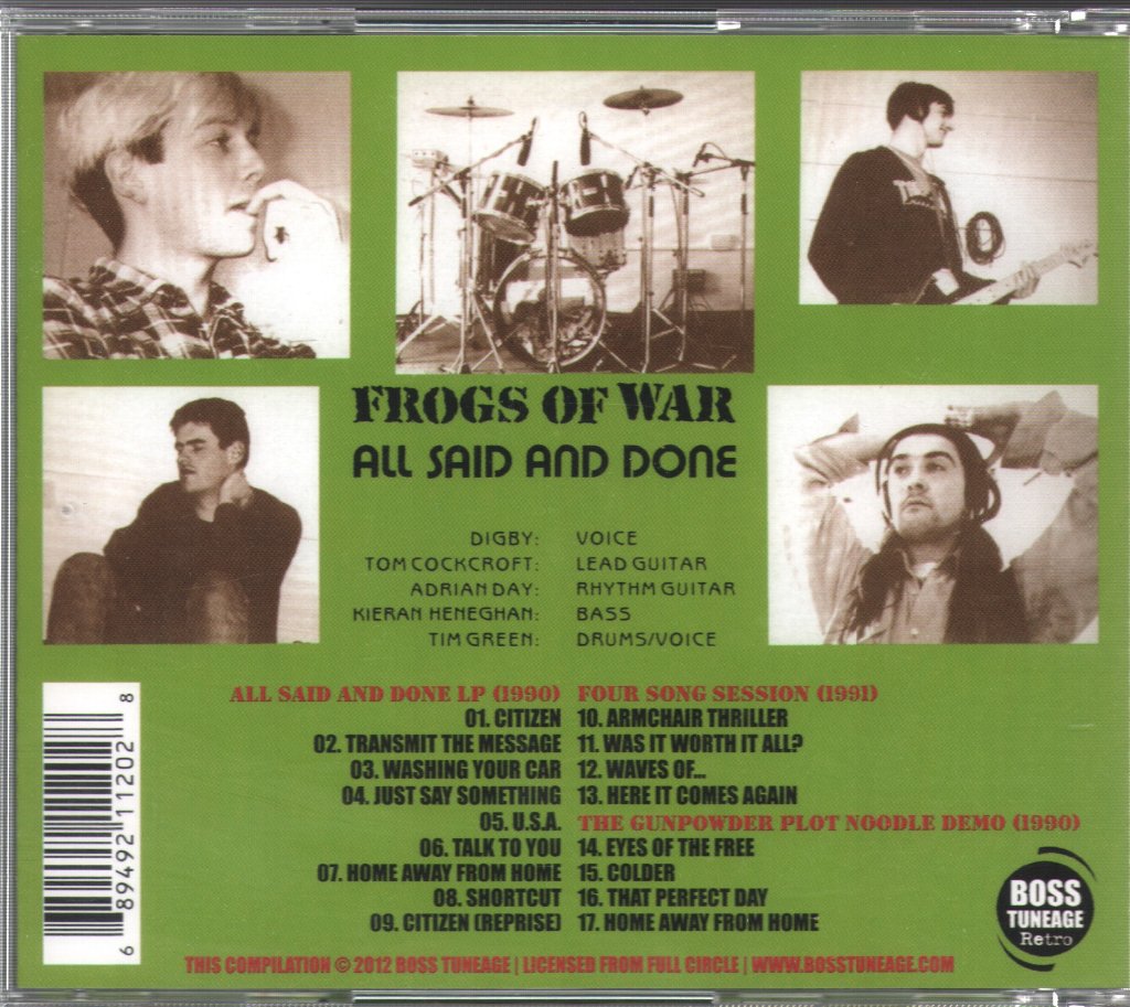 Frogs Of War - All Said And Done - Cd