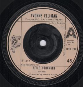 Yvonne Elliman - Hello Stranger - 7 Inch