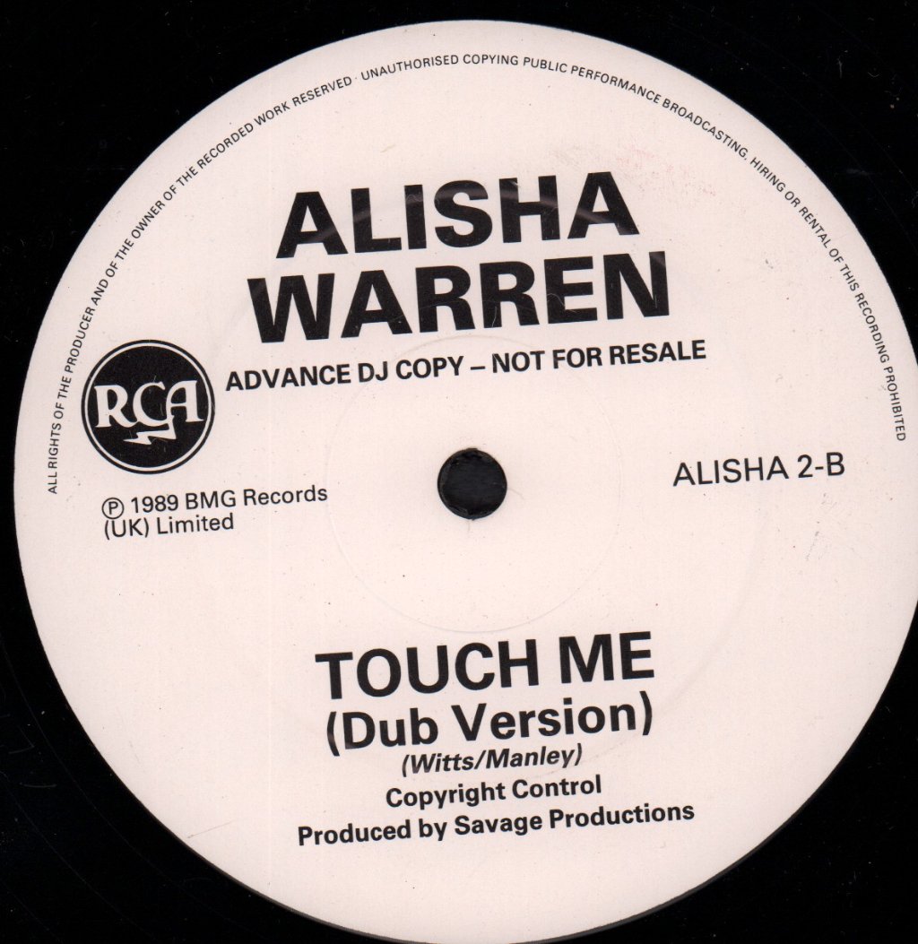 Alisha Warren - Touch Me - 12 Inch