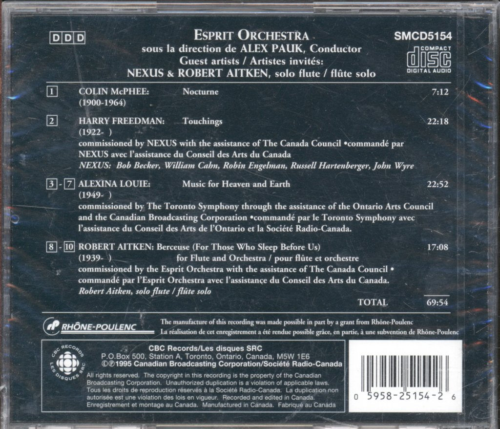 Esprit Orchestra, Alex Pauk - Music For Heaven And Earth - Cd