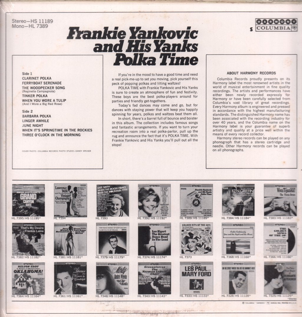 Frankie Yankovic And His Yanks - Polka Time - Lp