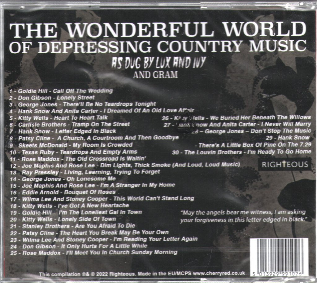 Various Artists - Wonderful World Of Depressing Country Music - Cd