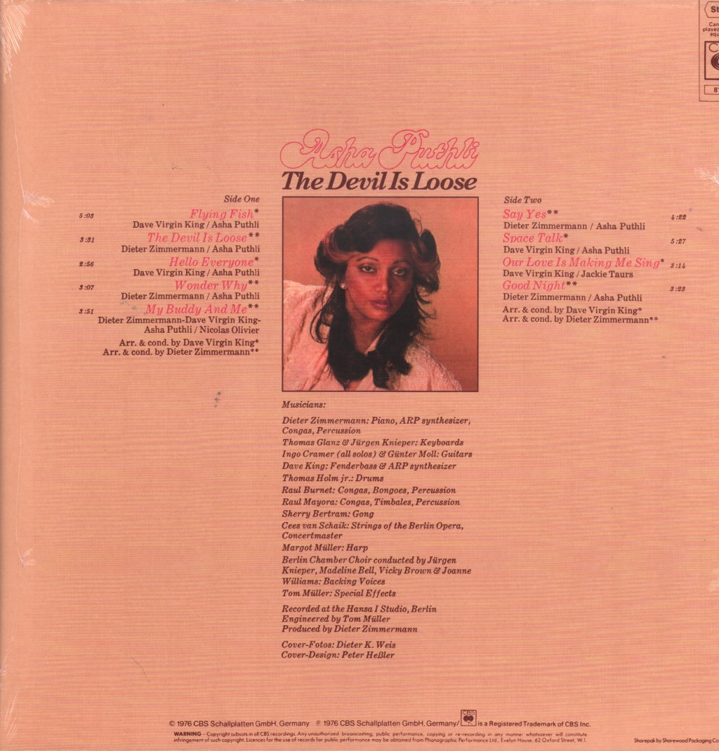 Asha Puthli - Devil Is Loose - Lp