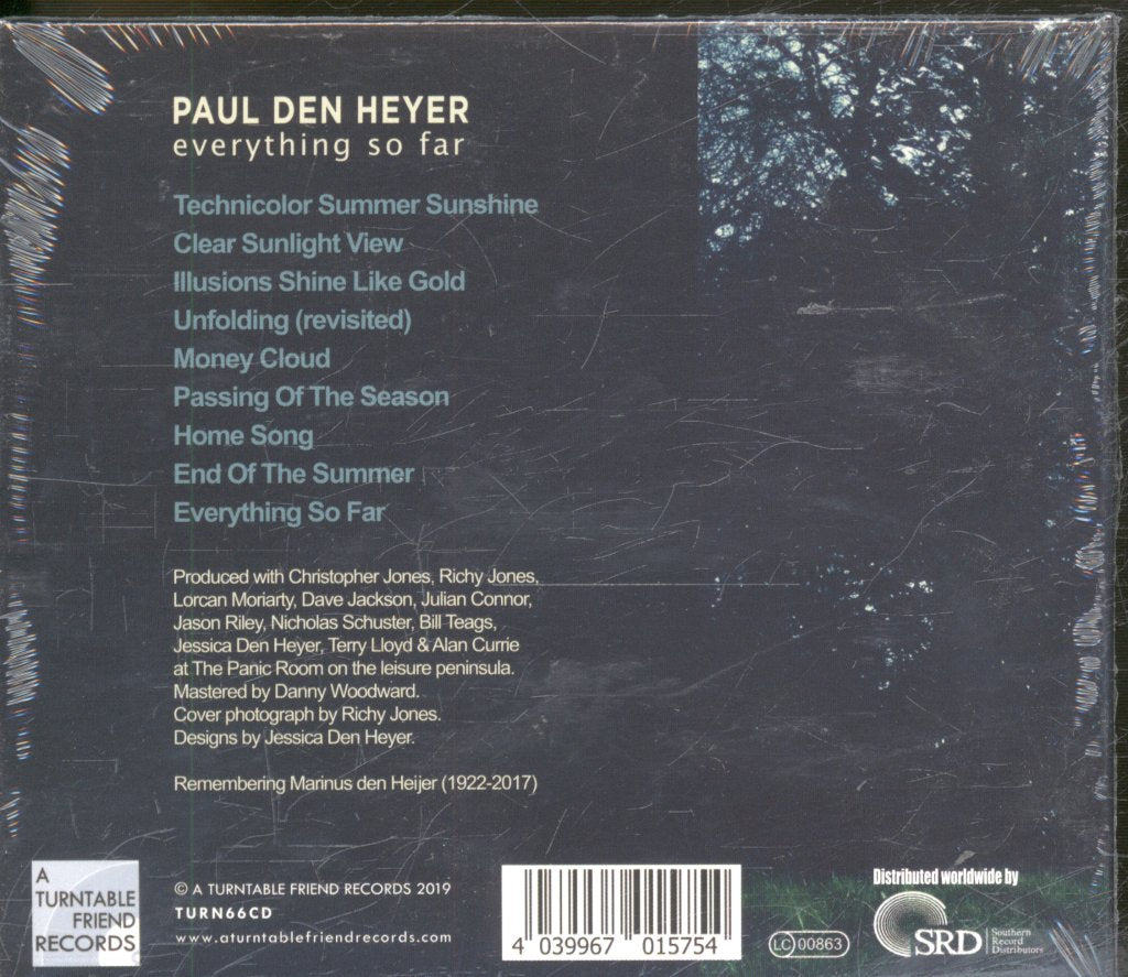 Paul Den Heyer - Everything So Far - Cd