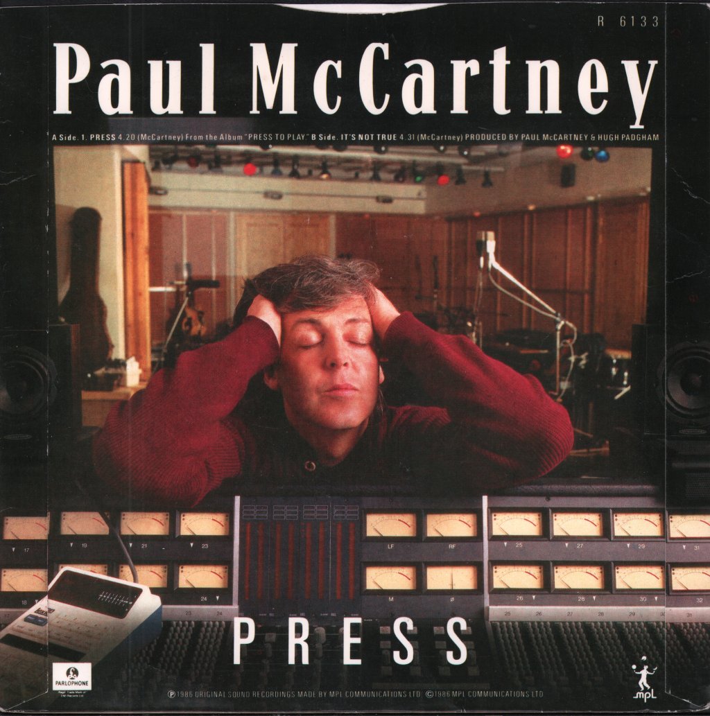 Paul McCartney - Press - 7 Inch