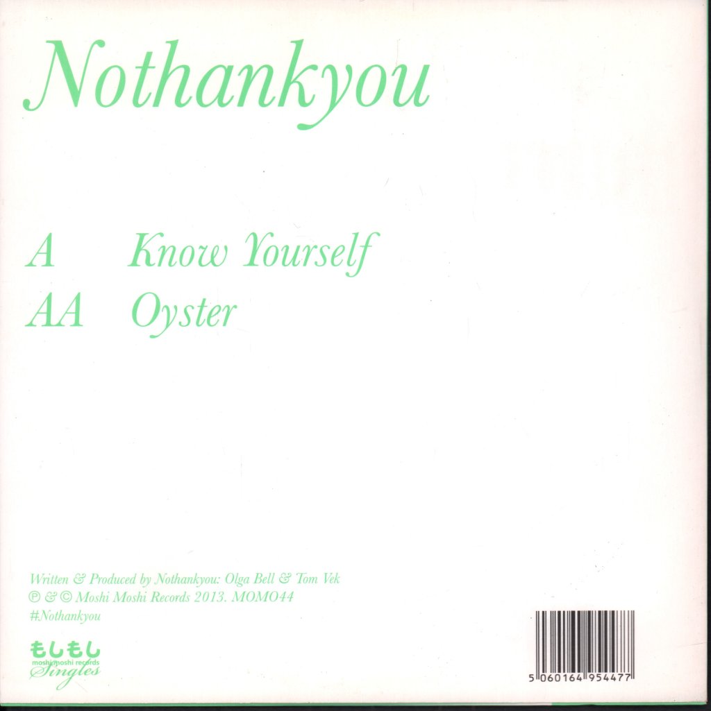 Nothankyou - Know Yourself - 7 Inch